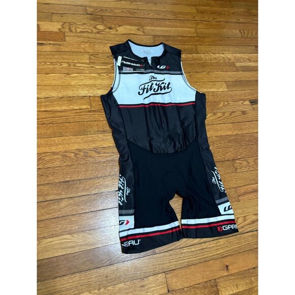 LOUIS GARNEAU Mens Cycling Bib Padded Shorts Jersey Size 3XL Delfino Skin NEW - Picture 2 of 9